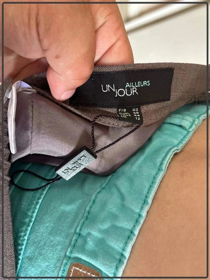 Jupe longue taille 40 marque un jour ailleur neuf sans étiquette * - photo numéro 3