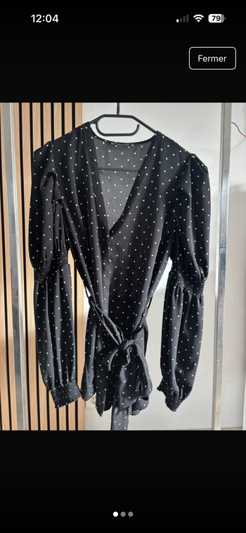 Chemise à pois