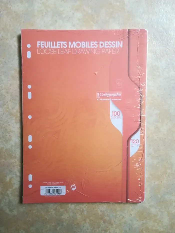 1 paquet de 100 feuillets mobiles dessin, Calligraphe, neuf avec étiquette