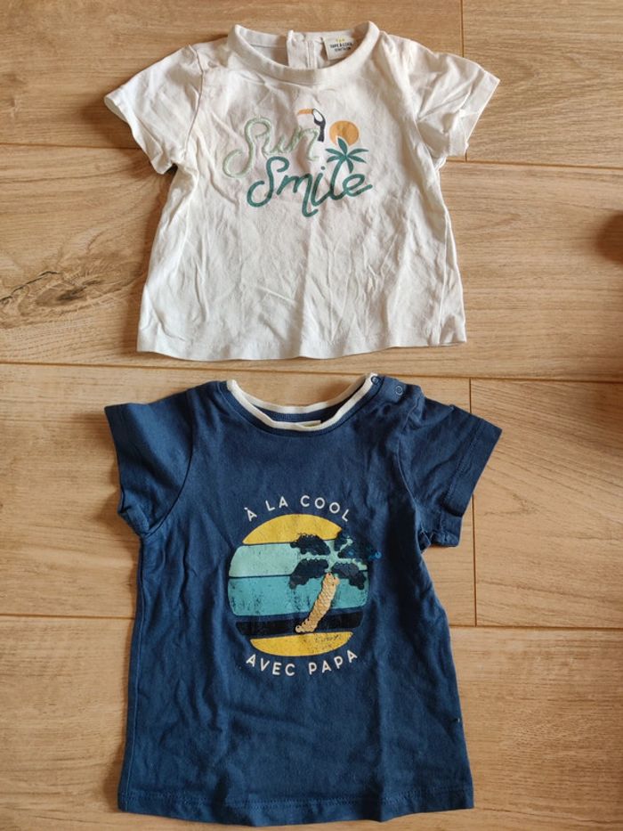 Lot t-shirt 12 mois