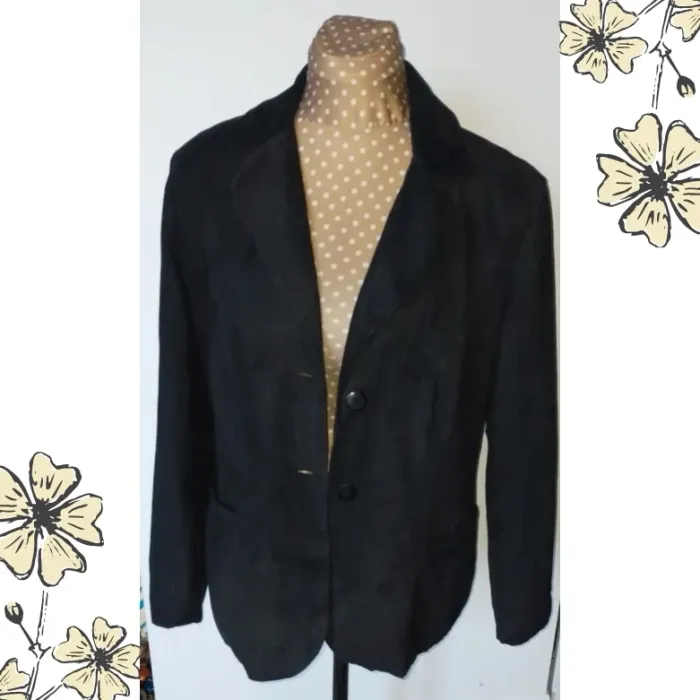 Veste noire vintage femme, Kim Rogers Signature, taille M, parfait état - photo numéro 4