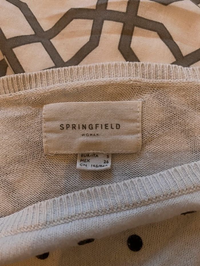 Pull Springfield dentelle à pois - photo numéro 2