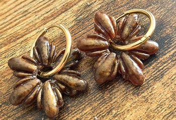 Boucles d'oreilles faites mains