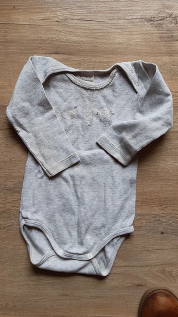 Bodies gris clair 18 mois