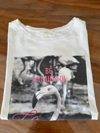 T-shirt blanc imprimé Etam