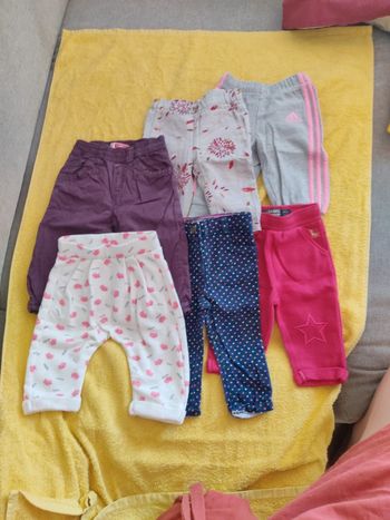 Lot 6 pantalons adidas orchestra catimini Kiabi dpam 6 mois