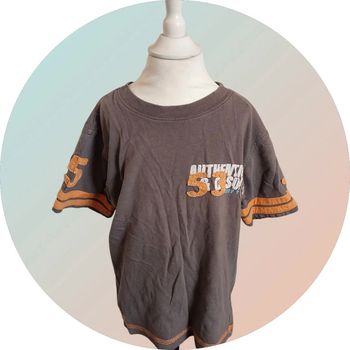 Tee-shirt maron en coton taille 8 ans