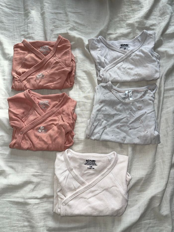 Lots de 5 pyjama manches courtes 1 MOIS