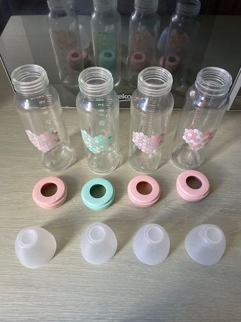 Lot biberon pommette