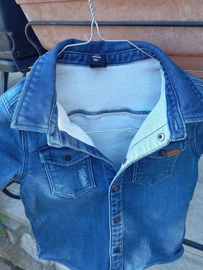 Veste en jean Shein taille 3/4 ans - photo numéro 3