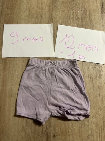 Short 9-12 mois