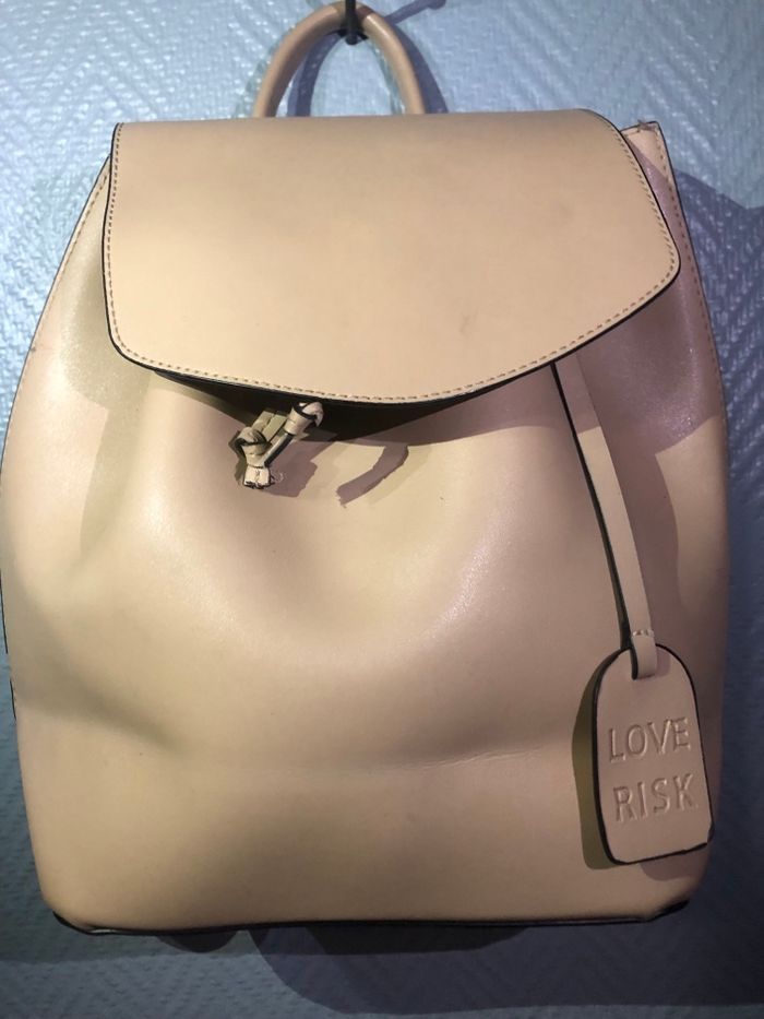 Sac à dos beige love risk - photo numéro 6