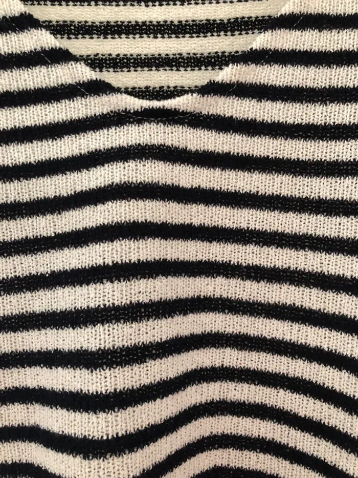 T.shirt Armand thiery rayé noir et blanc - photo numéro 3