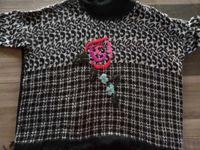 Pull à col roulé Desigual M - photo numéro 3