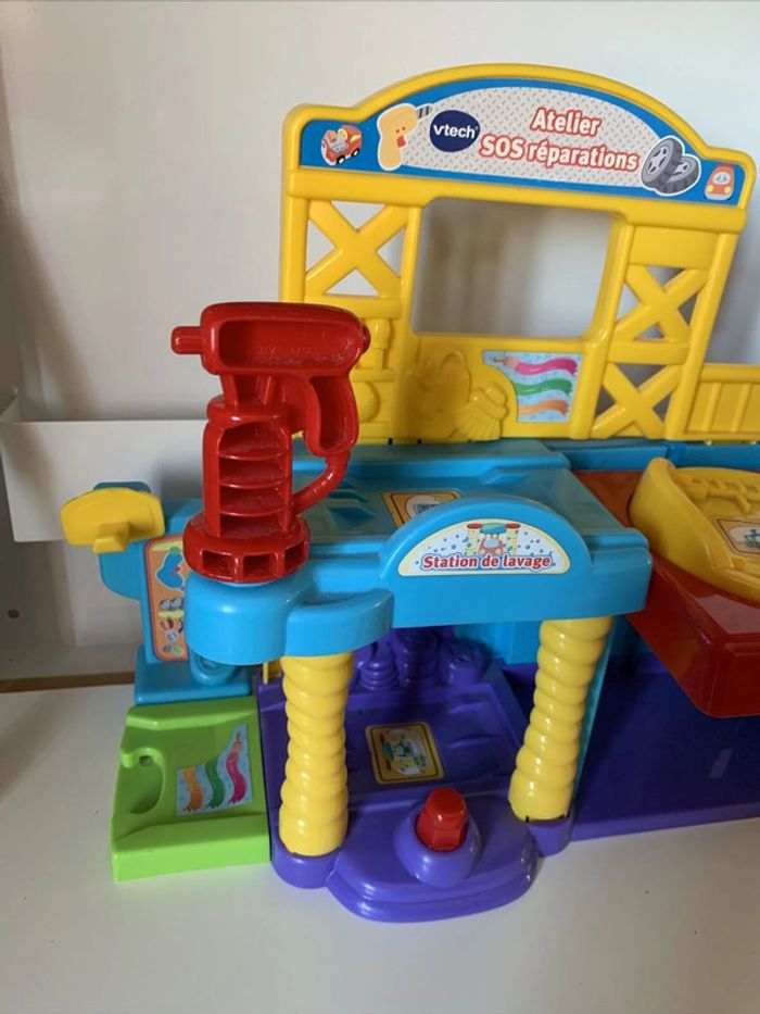 Jouet Tut Tut Bolides : Atelier SOS réparations Vtech + 2 voitures - photo numéro 2