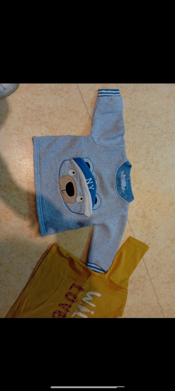 Lot haut manche longue taille 6 mois - photo numéro 2