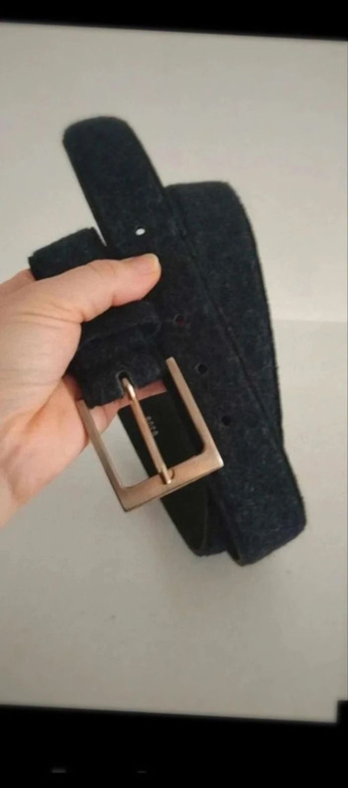 Ceinture feutrine marine 95 cm largeur 3.3 cm - photo numéro 4