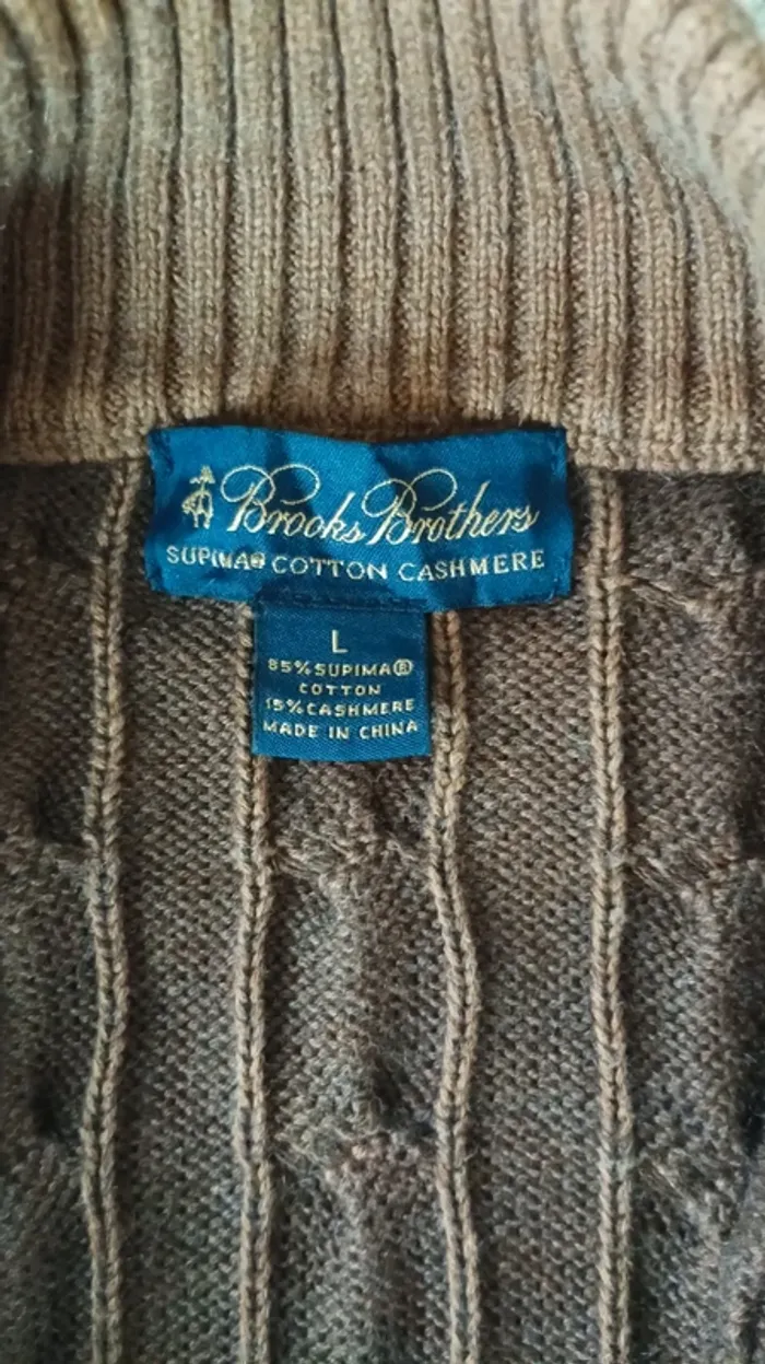 Pull torsadé Brooks brothers - Taille L - photo numéro 3
