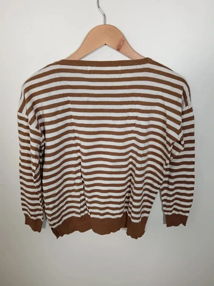 C4 pull rayé Zara knit M - photo numéro 2