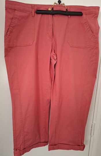 Pantalon corsaire brique