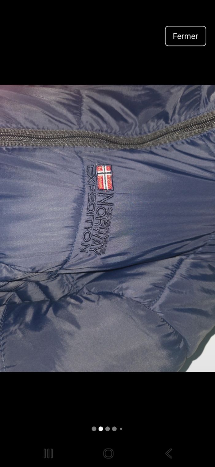 Manteau bleu foncé à capuche - photo numéro 2