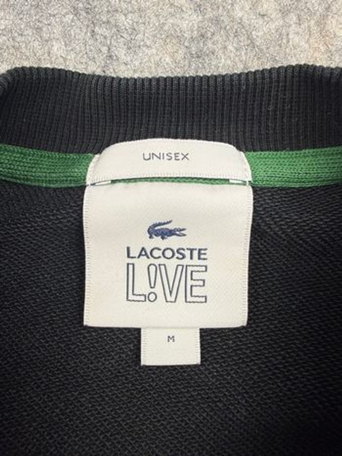 Sweat-Shirt Noir Lacoste Streetwear M - photo numéro 4