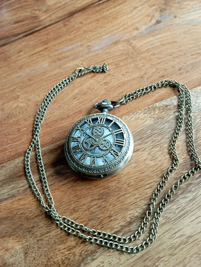 Montre gousset vieil or ; idée cadeau 🎁 - photo numéro 2