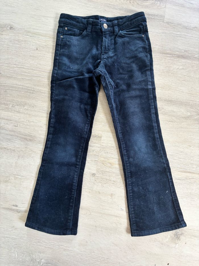 Pantalon velours bleu