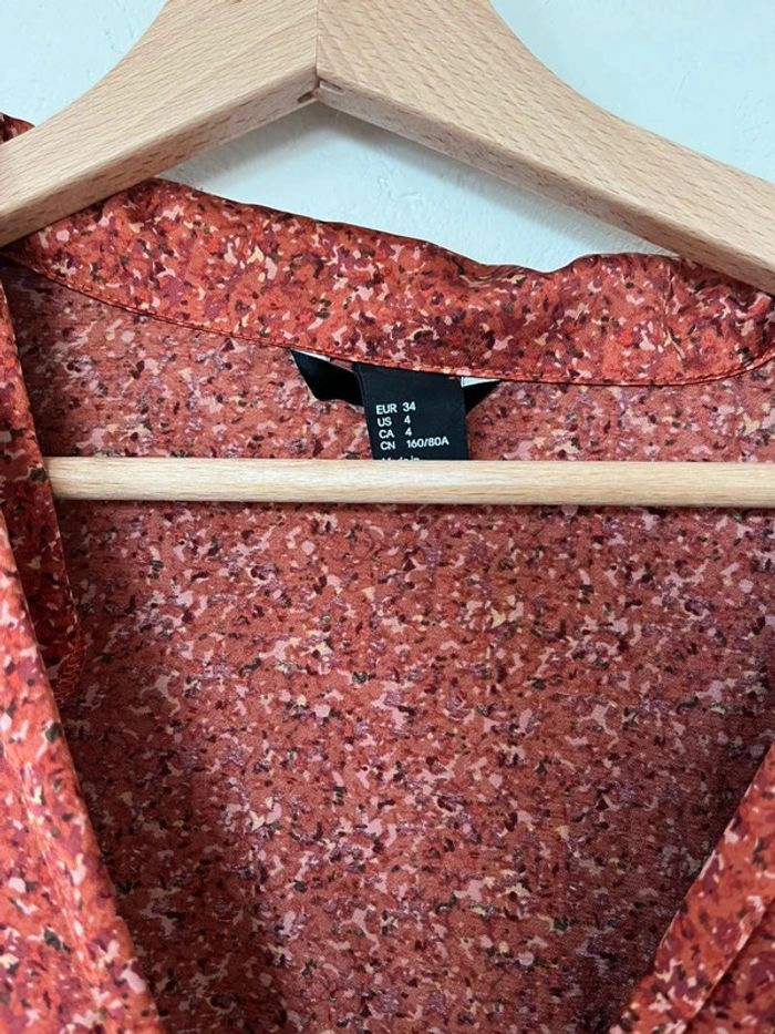 Robe H&M fleurie fluide – Taille 34 xs - photo numéro 3