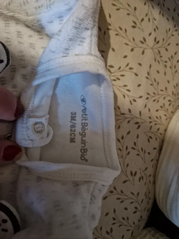 Lot 2 pyjamas 3 mois et 0-3mois - photo numéro 3