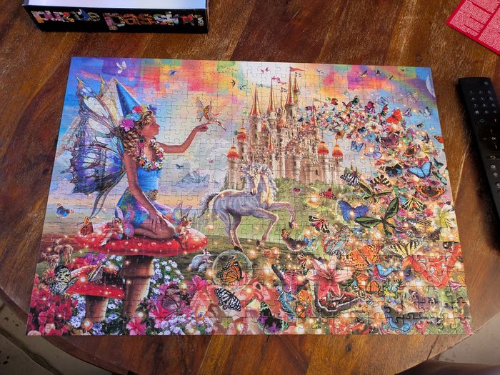 Magnifique puzzle Fées & papillons Educa 500 pièces - photo numéro 2