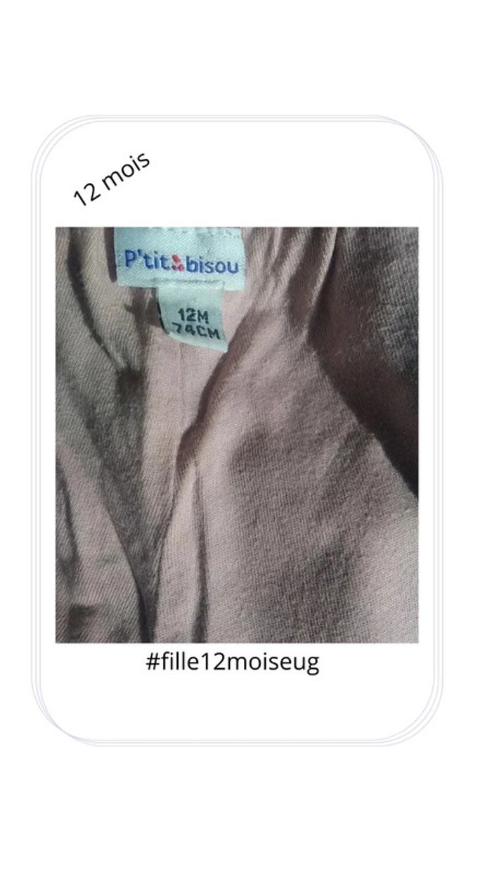 Pantalon élégant fille 12 mois ou 74 cm - P'tit bisou - photo numéro 8