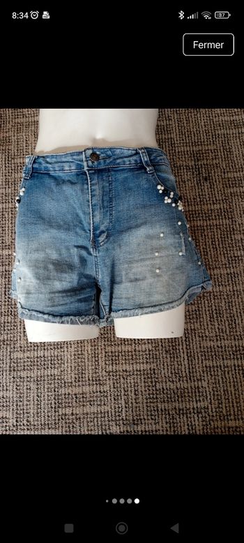 Short jean fantaisie 42
