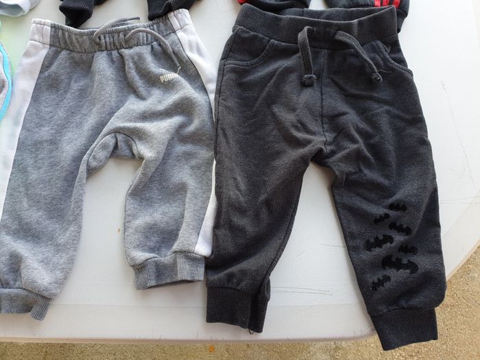 6 pantalons jogging adidas batman puma basic 9-12 mois 1 an - photo numéro 5