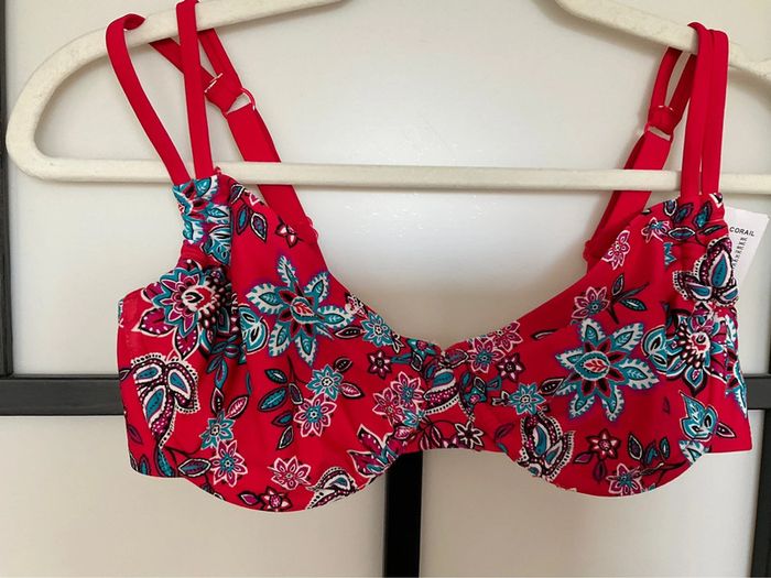Haut maillot corail Bestform neuf - photo numéro 8