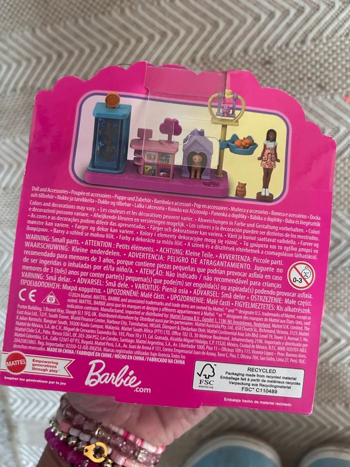 Ensemble d’accessoires pour Mini Barbie Land – Neuf