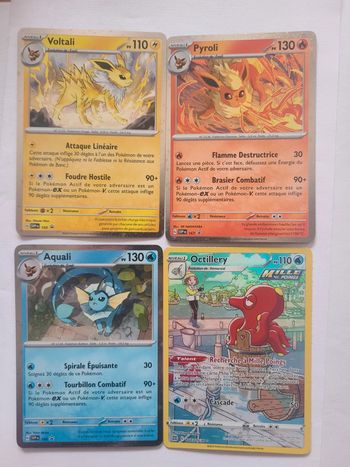 Lot de 4 carte pokémon