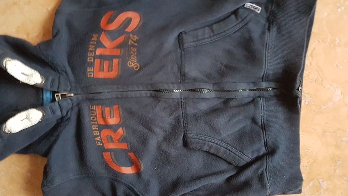 Gilet polaire à capuche garçon 6 ans marine Creeks - photo numéro 2