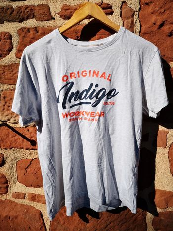 T shirt homme Zeeman gris clair