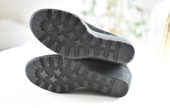 Bottes noires à talon compensé de la marque Anna Field, taille 38 - photo numéro 9