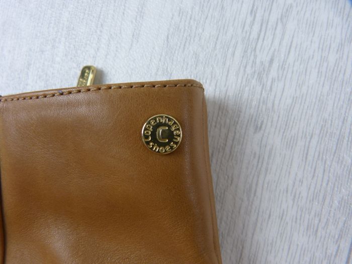 Confortable chaussures bottine talons / Copenhagen / fermeture zip / camel / Taille 40 - photo numéro 2