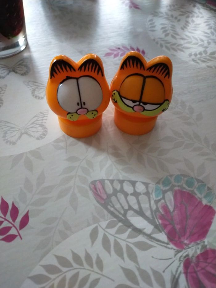 Lot de 2 Petites boîte Garfield vintage années 80 90 collection