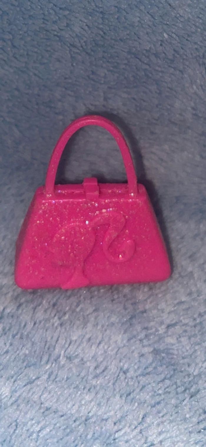 Sac à main rose pailleté pour Barbie - photo numéro 2