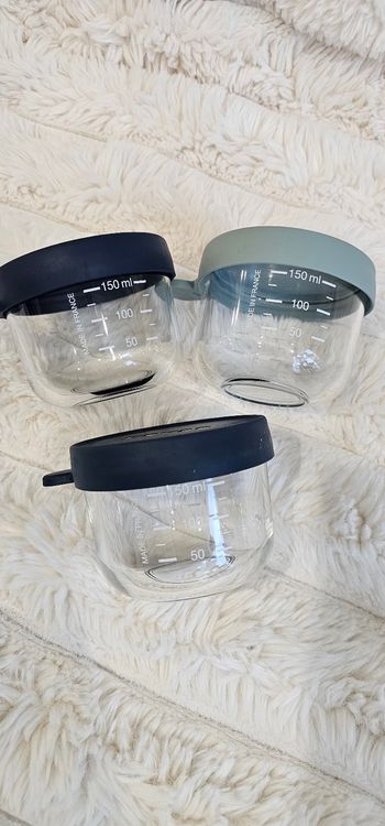 Lot de 3 pots en verre Béaba 150ml 