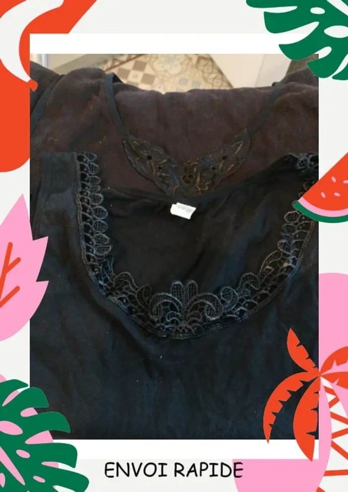 Lot de 2 jolie tricot de corps femme mode débardeur - photo numéro 3