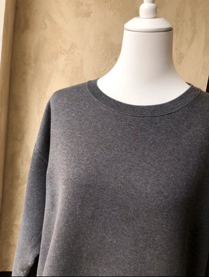 Sweat uni gris Hanes femme XL - photo numéro 6