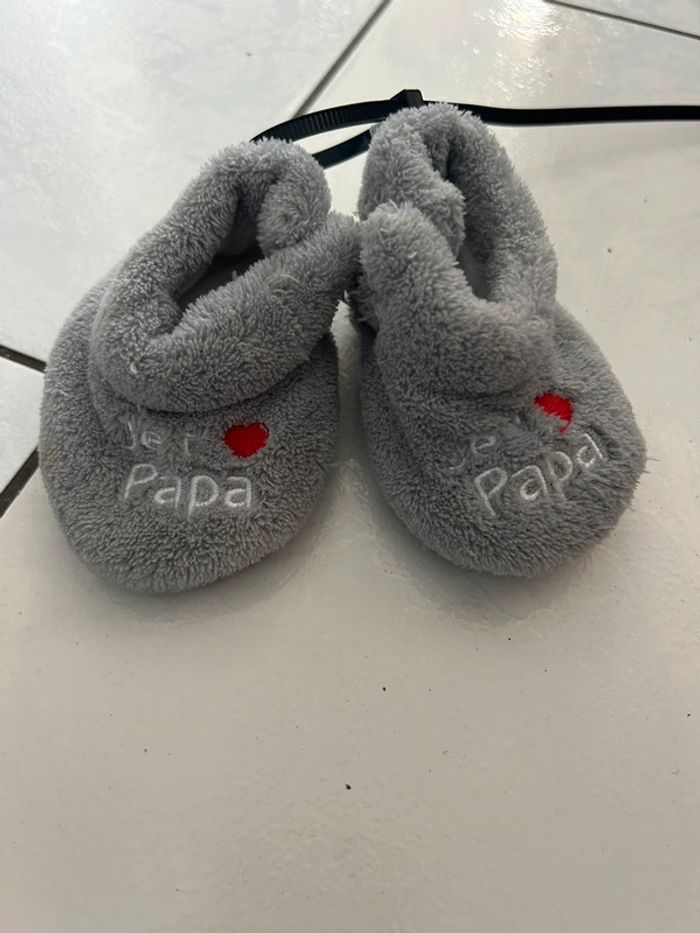 Chaussons bébé je t’aime papa