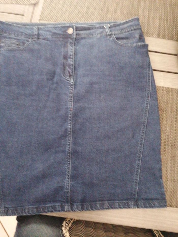 Jupe en jean scottage taille 44 - photo numéro 4