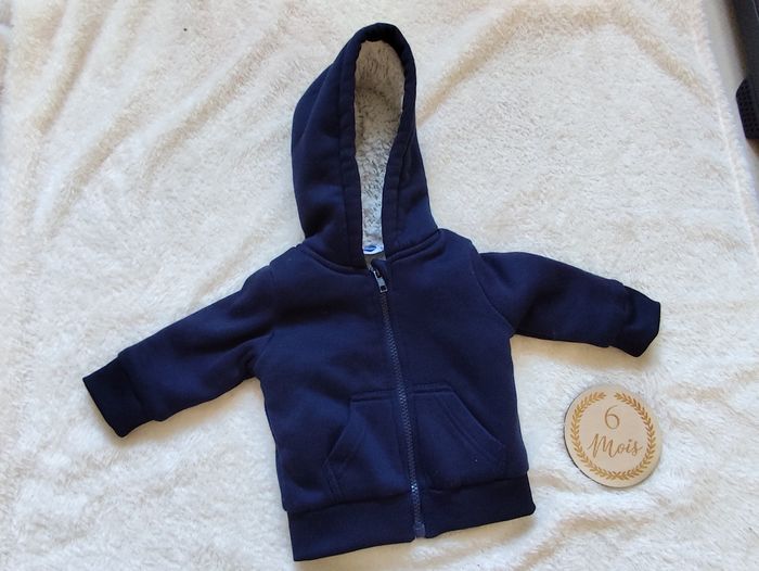 Veste polaire marine, , mot d'enfants, 6 mois, garçon 👣 - photo numéro 1