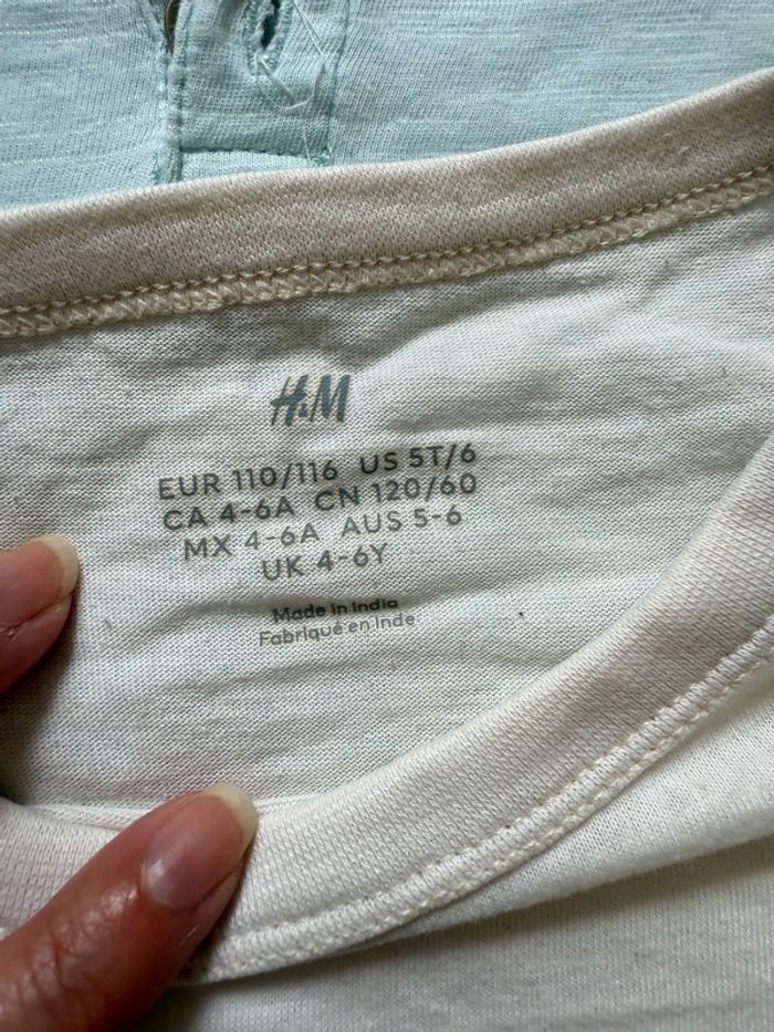 Lot de 3 t shirt à ML H&M 4-6 ans - photo numéro 3